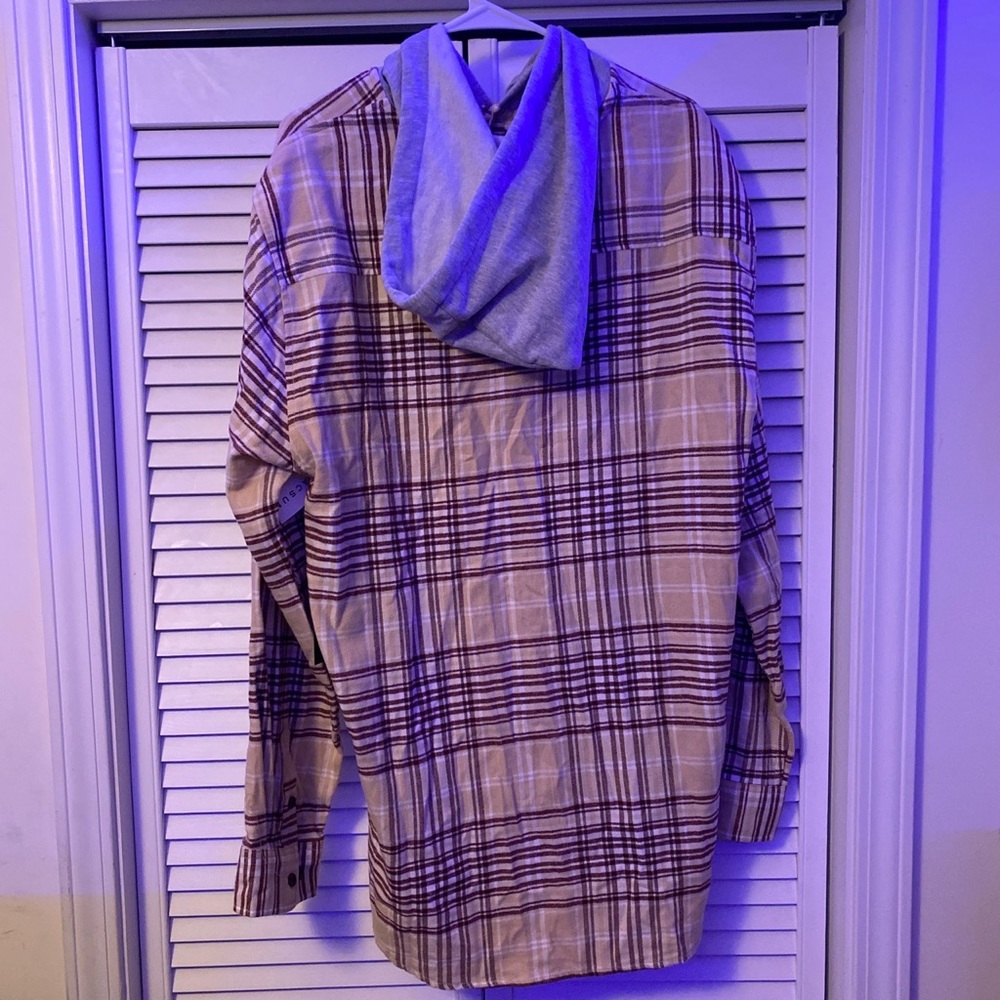 Brand new Pacsun flannel hoodie